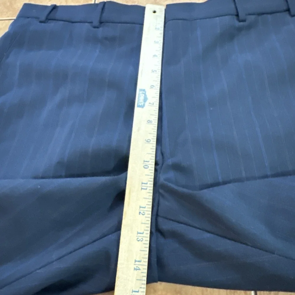 Towncraft Blue Pin Stripe 2-Piece Suit Sz 42R Jacket 38 x 32 Pant VTG Wool Blend